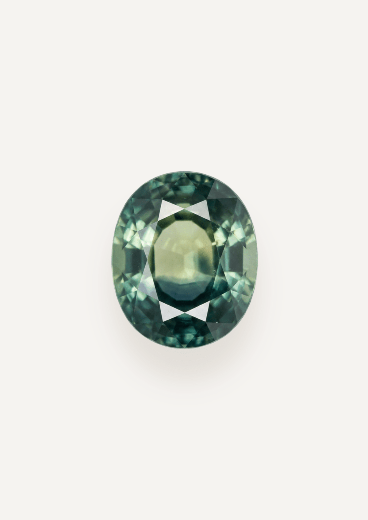 1.08ct Queensland Green Parti Oval Cut Sapphire - Molten Store