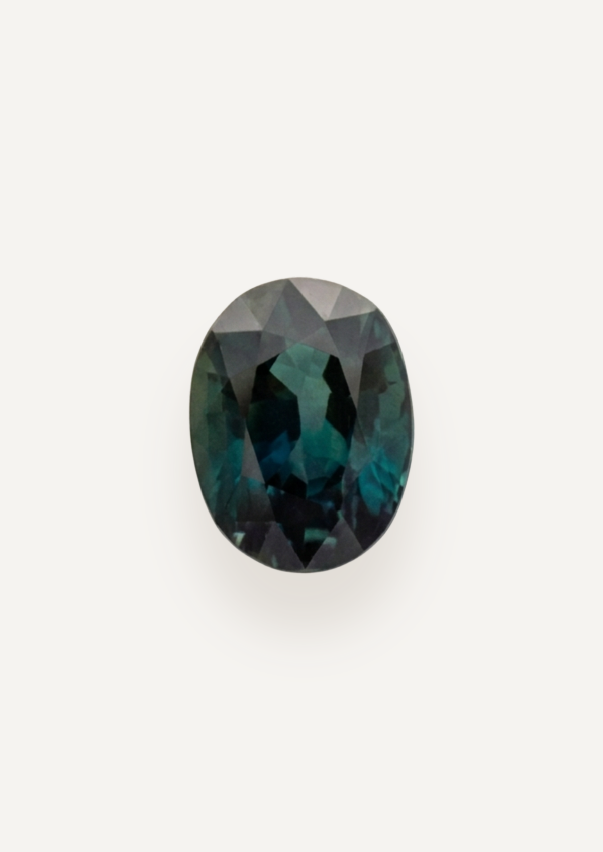 1.10ct Queensland Green Parti Oval Cut Sapphire