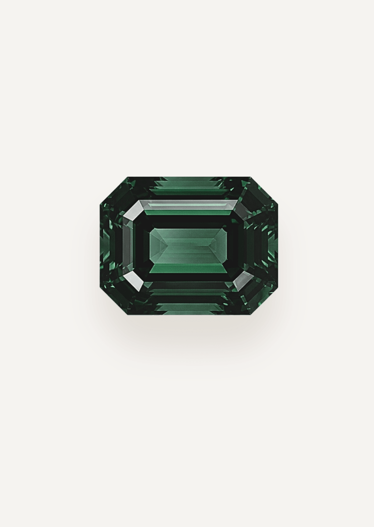1.10ct Australian Blue Green Parti Emerald Cut Sapphire - Molten Store