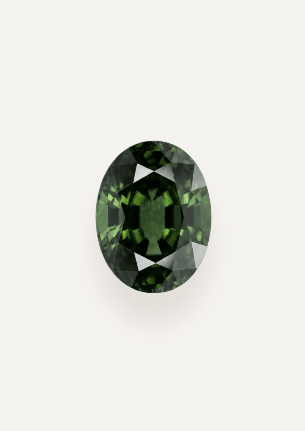 1.10ct Queensland Green Parti Oval Cut Sapphire - Molten Store