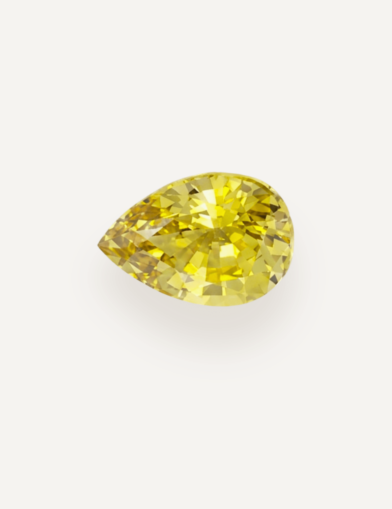1.10ct Yellow Pear Cut Sapphire - Molten Store