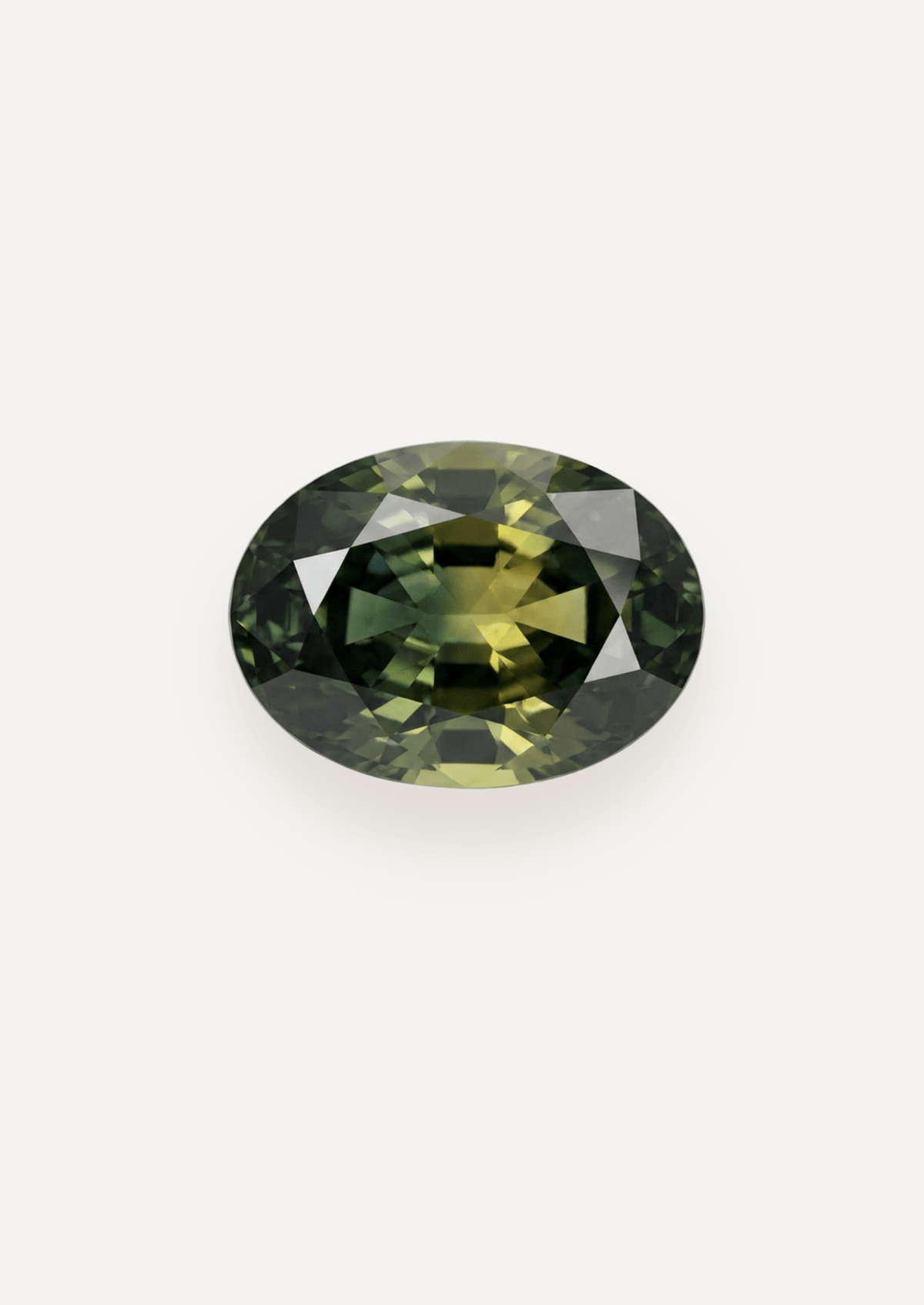 1.11ct Queensland Green Parti Oval Cut Sapphire - Molten Store