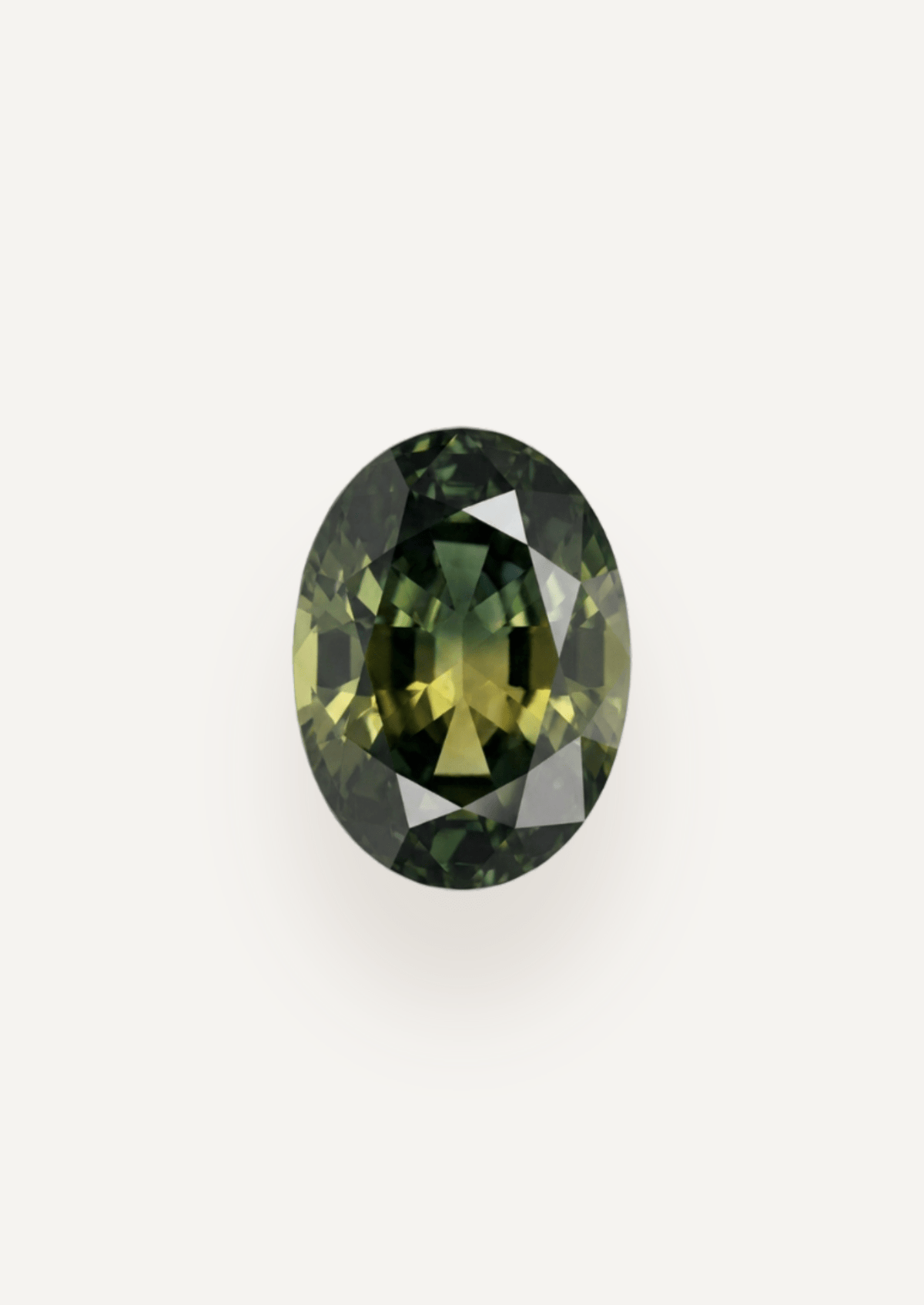 1.11ct Queensland Green Parti Oval Cut Sapphire - Molten Store