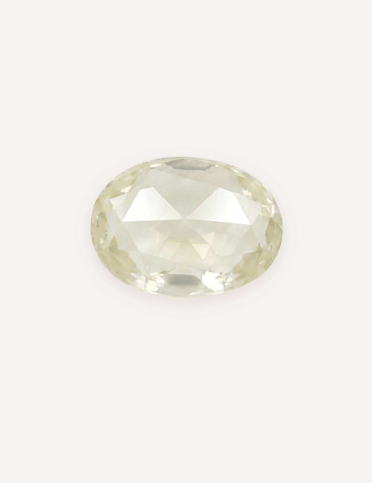 1.11ct White Rose Cut Sapphire - Molten Store