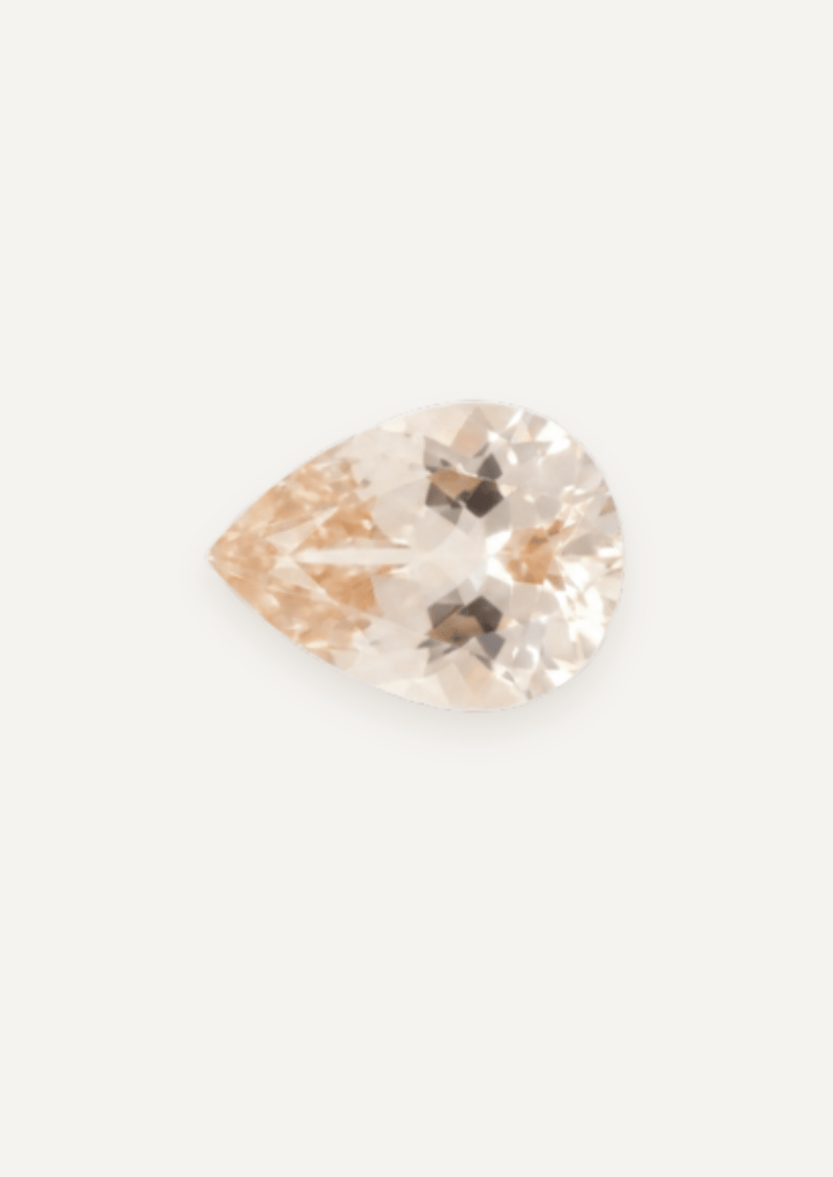 1.12ct Peach Pear Cut Sapphire - Molten Store