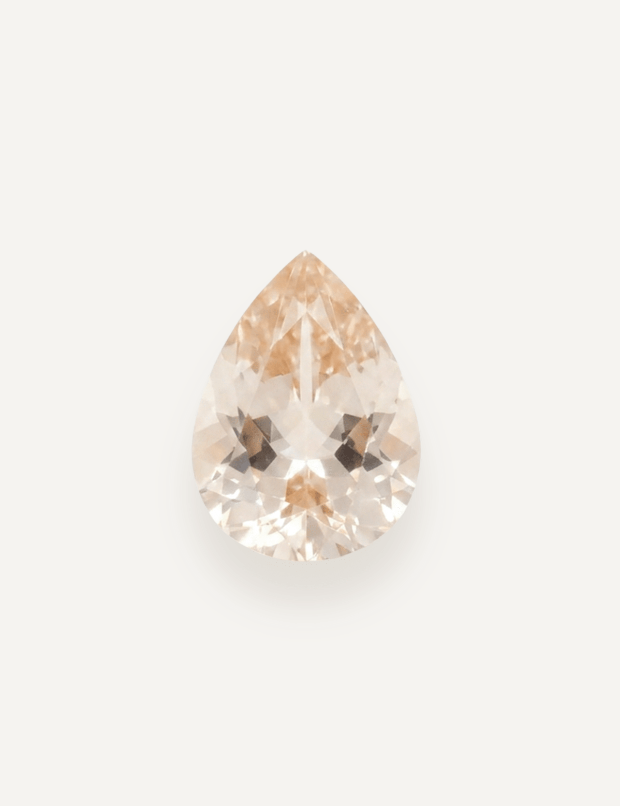 1.12ct Peach Pear Cut Sapphire - Molten Store