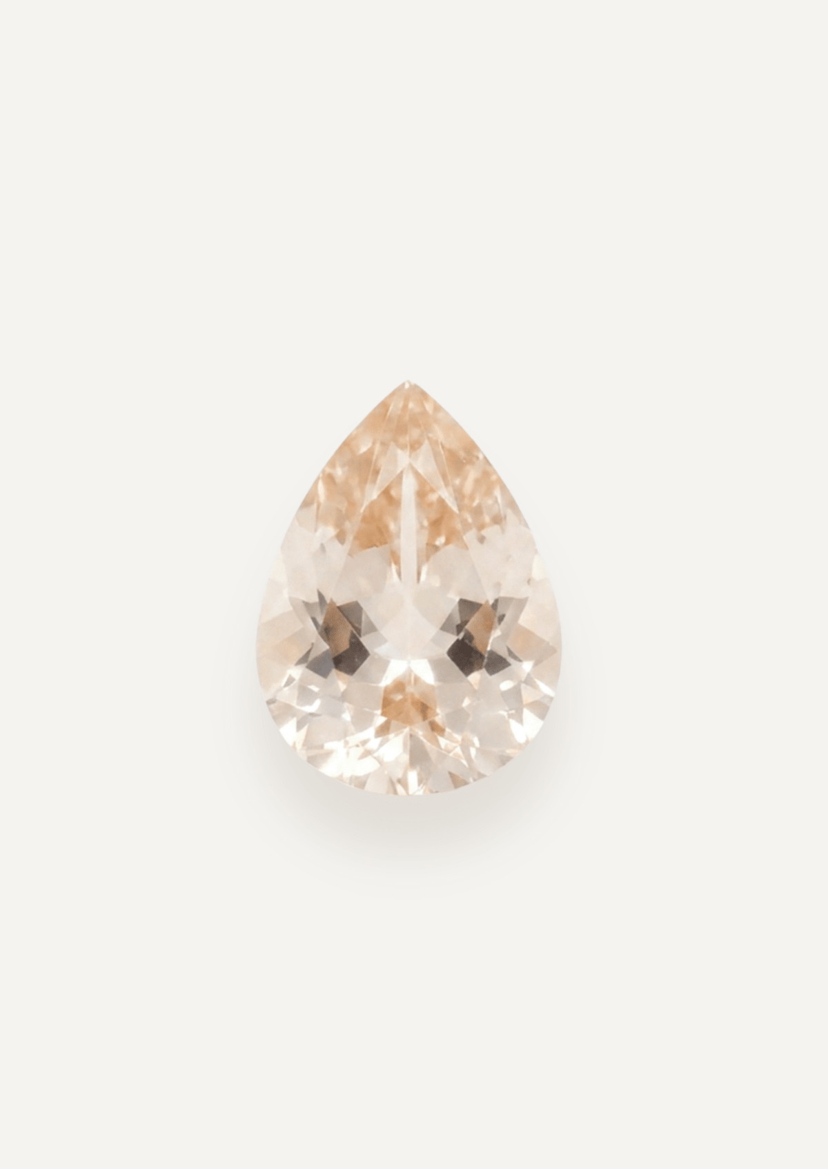 1.12ct Peach Pear Cut Sapphire - Molten Store