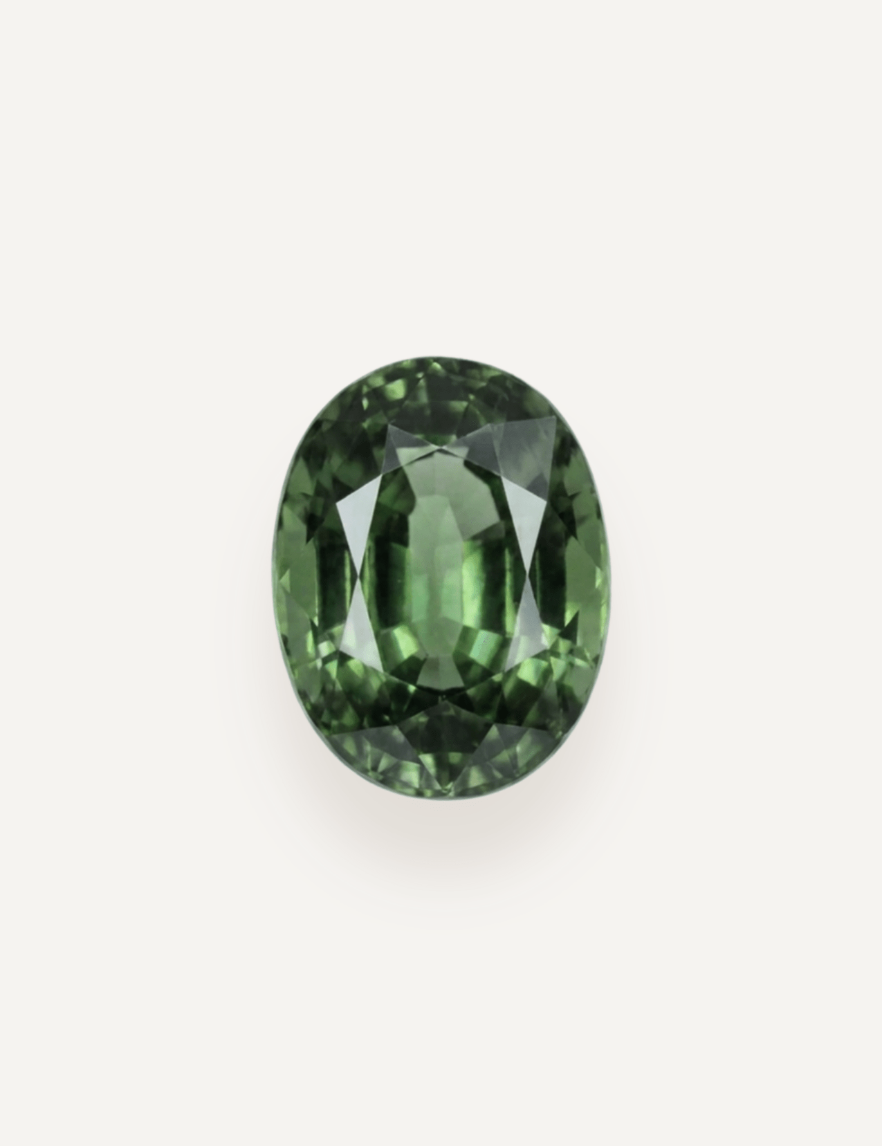 1.12ct Queensland Green Parti Oval Cut Sapphire - Molten Store