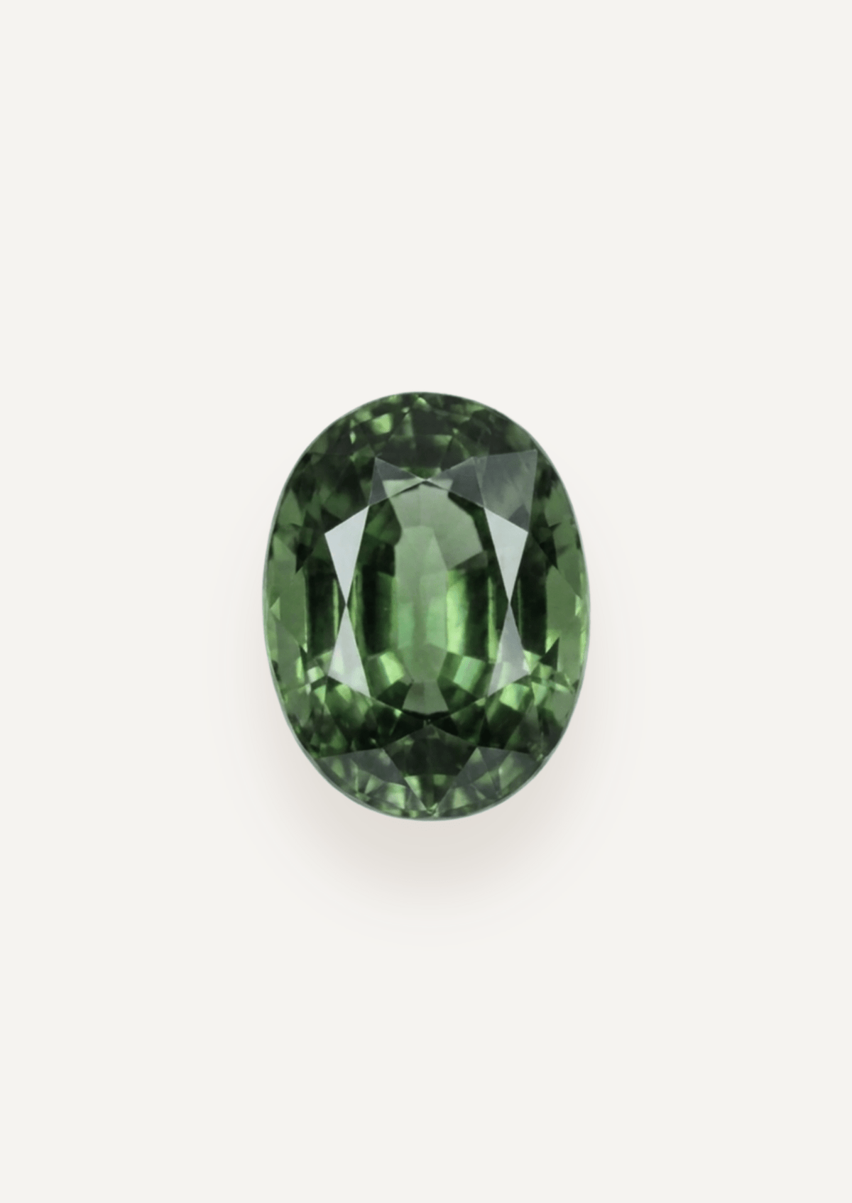 1.12ct Queensland Green Parti Oval Cut Sapphire - Molten Store