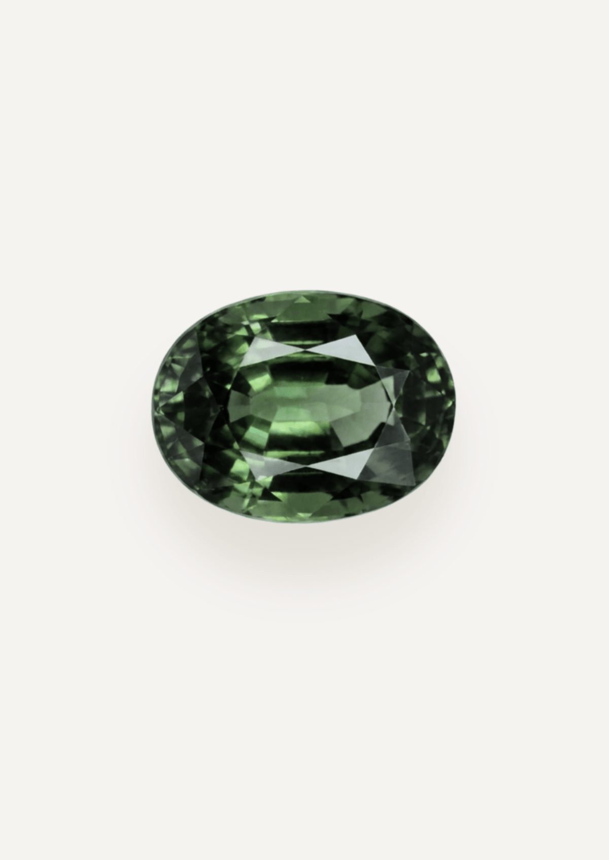 1.12ct Queensland Green Parti Oval Cut Sapphire - Molten Store