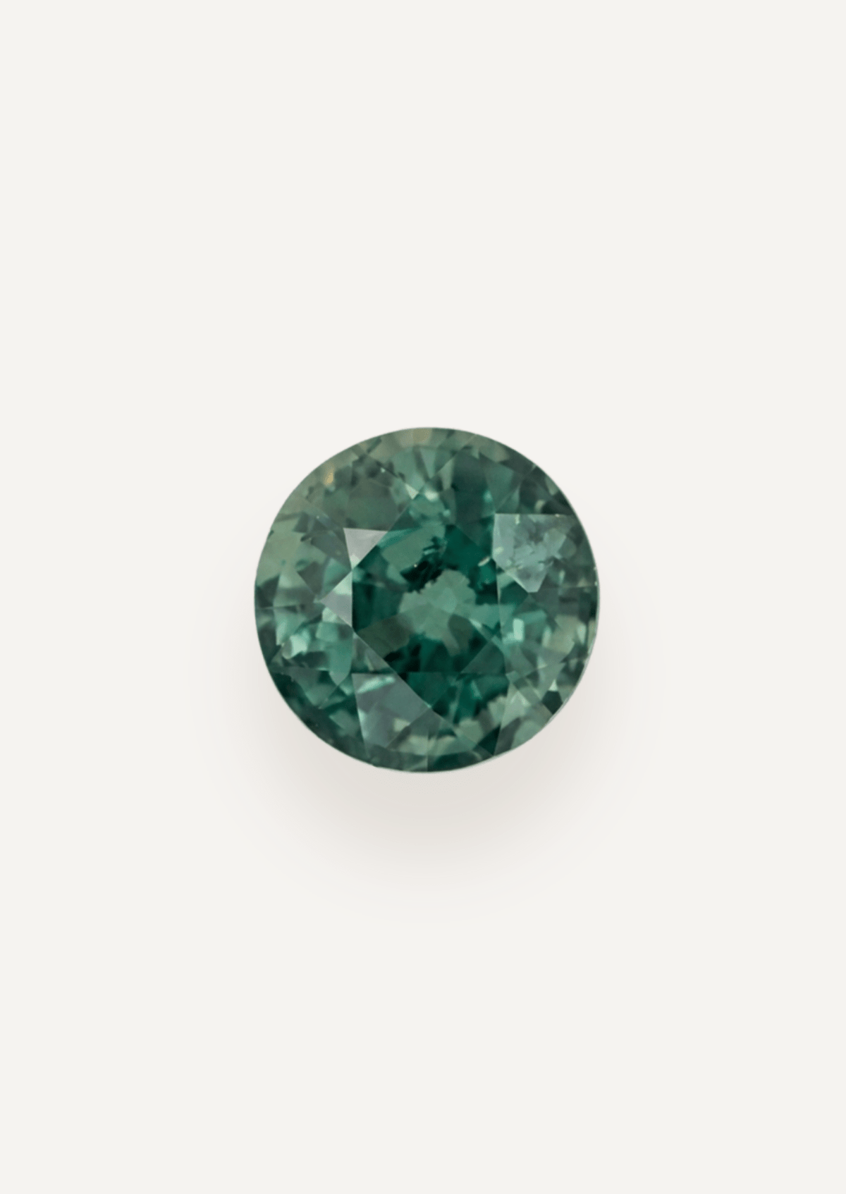 1.13ct Queensland Green Parti Round Cut Sapphire - Molten Store