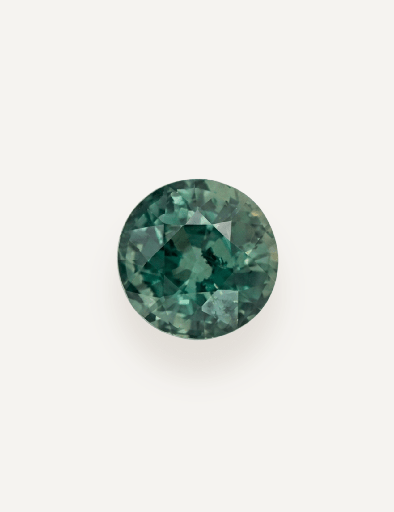 1.13ct Queensland Green Parti Round Cut Sapphire - Molten Store