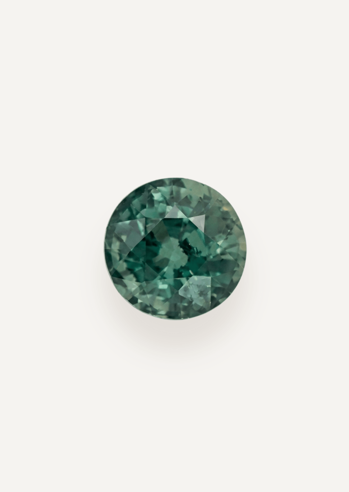 1.13ct Queensland Green Parti Round Cut Sapphire - Molten Store