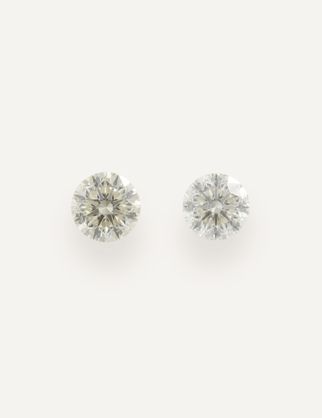 1.16 TCW Round Brilliant Cut White Natural Diamond (Pair) - Molten Store