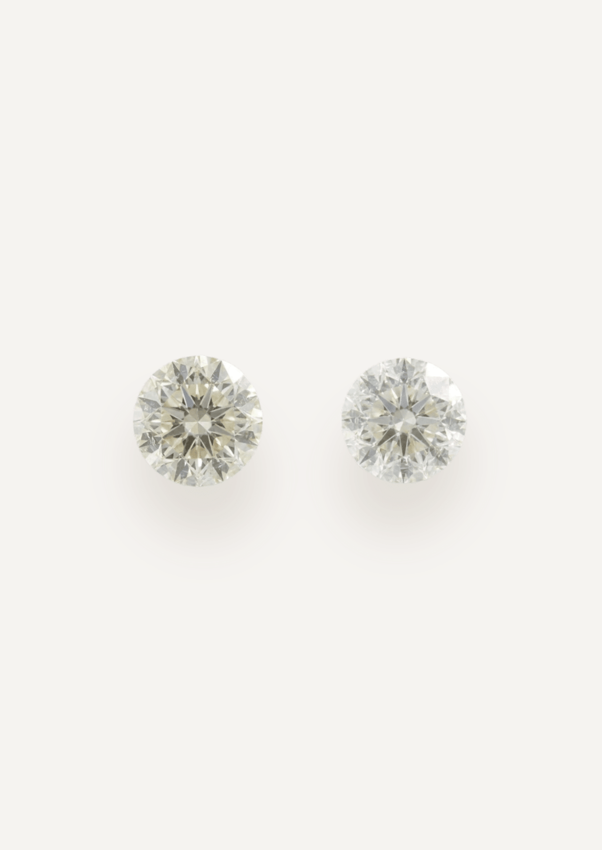 1.16 TCW Round Brilliant Cut White Natural Diamond (Pair) - Molten Store
