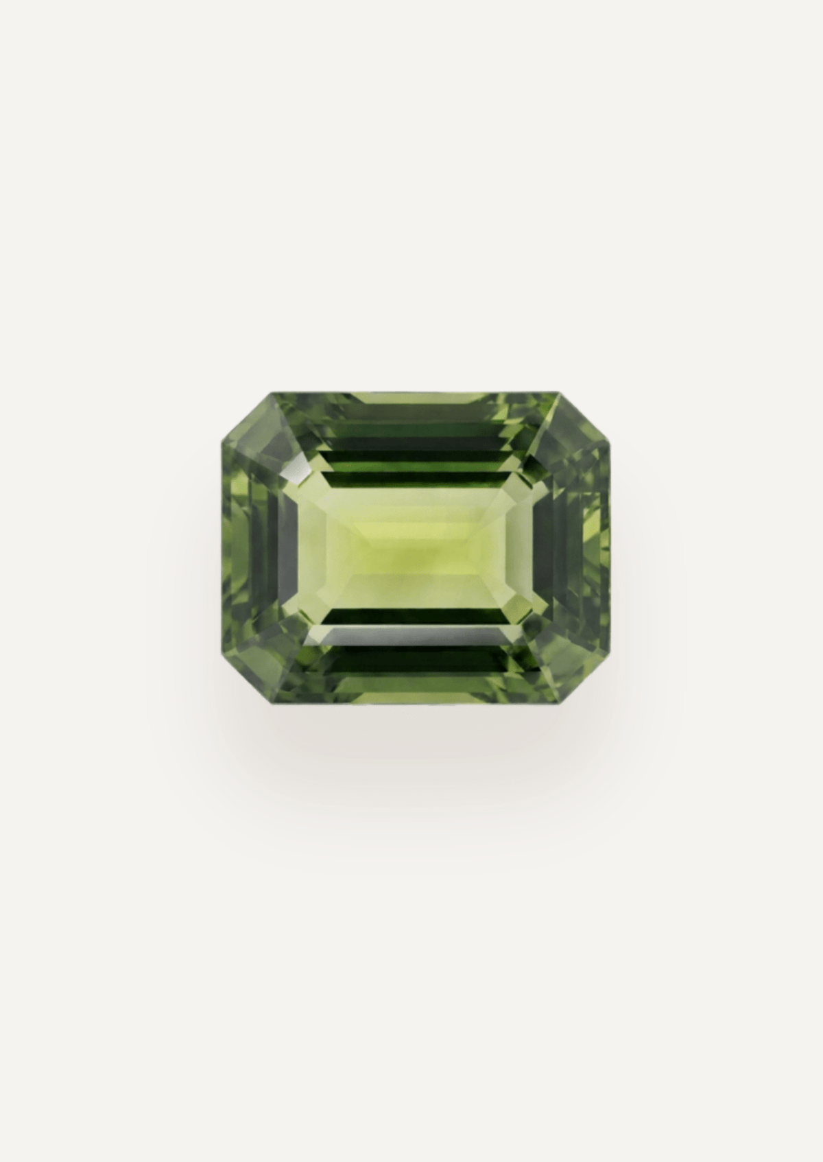 1.17ct Queensland Green Parti Emerald Cut Sapphire - Molten Store