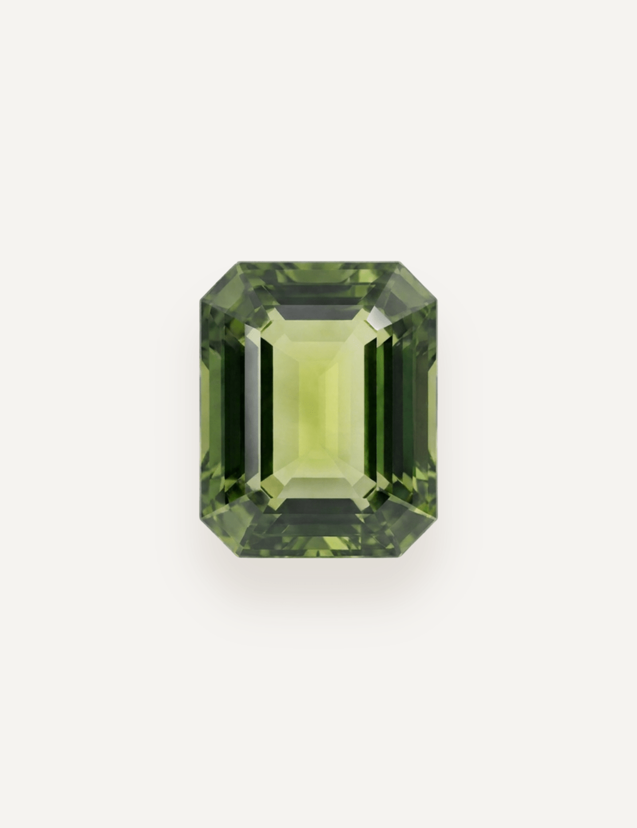 1.17ct Queensland Green Parti Emerald Cut Sapphire - Molten Store