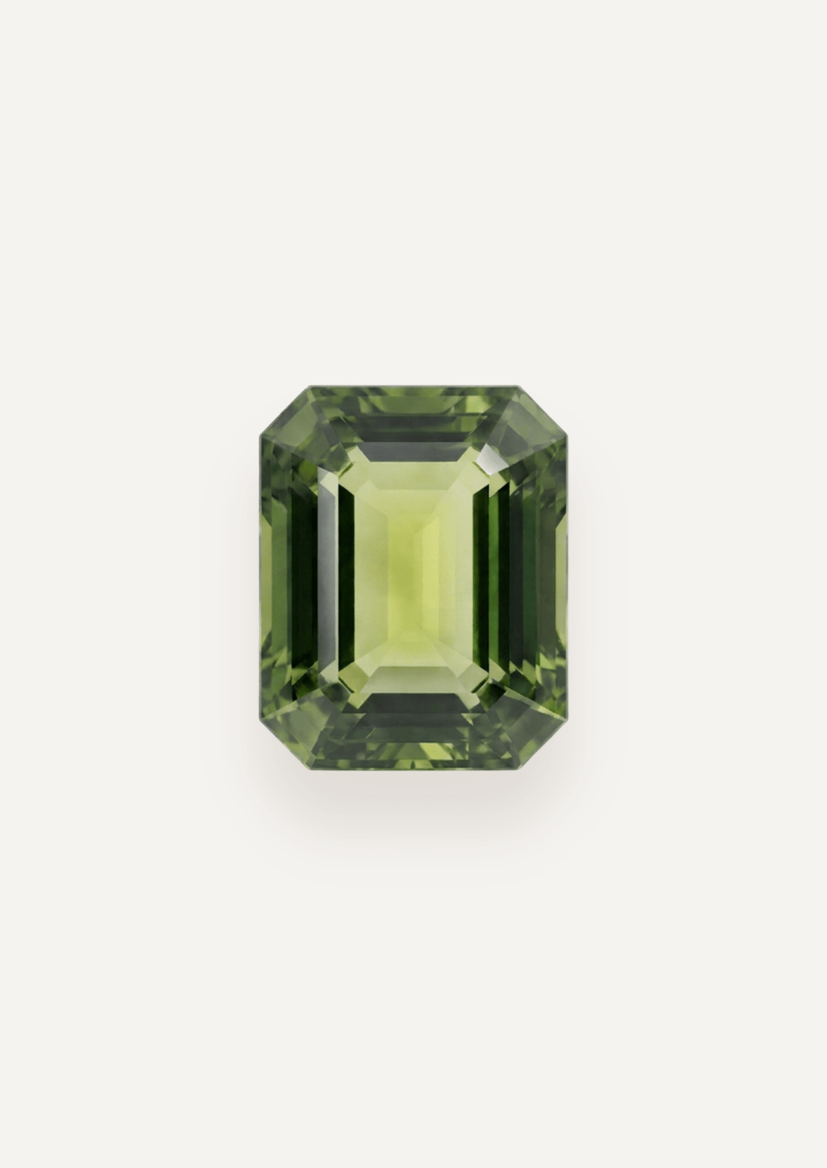 1.17ct Queensland Green Parti Emerald Cut Sapphire - Molten Store