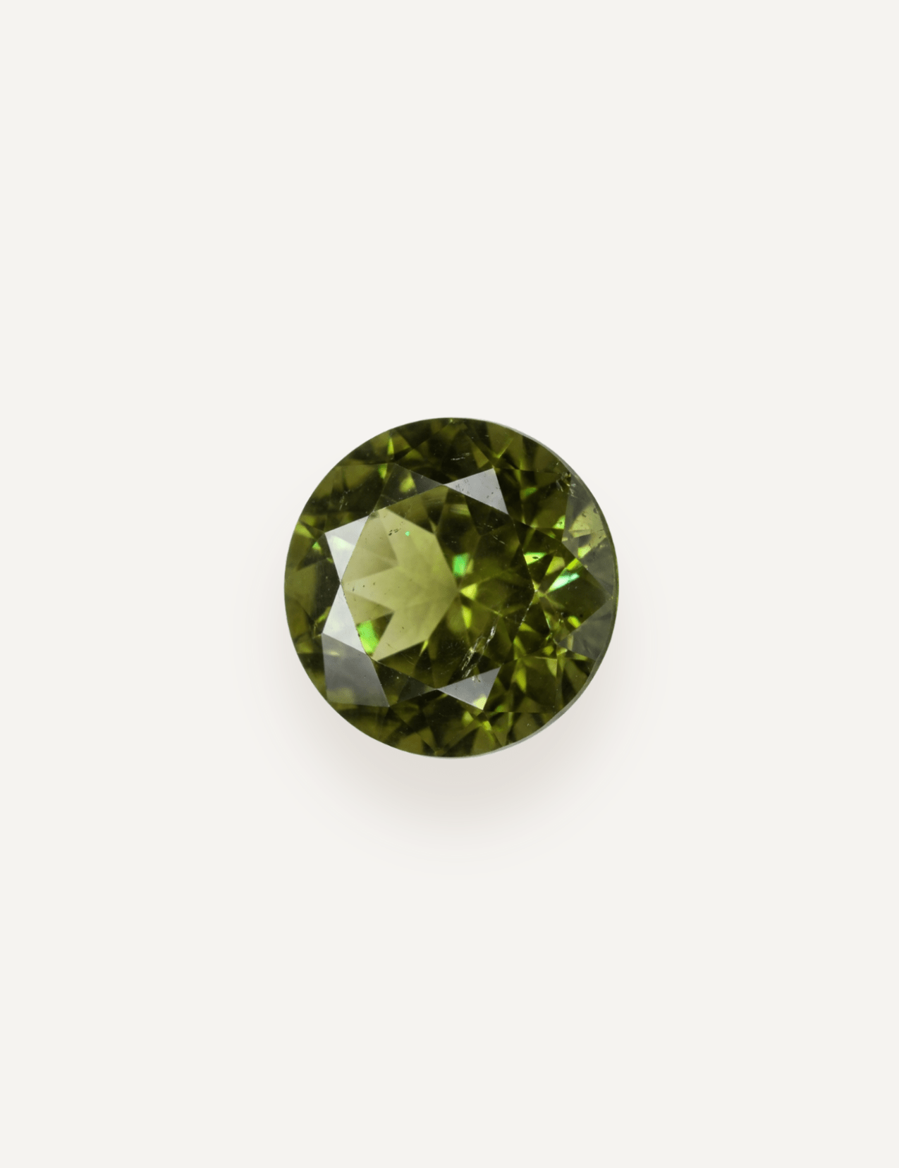 1.17ct Queensland Green Parti Round Brilliant Cut Sapphire - Molten Store