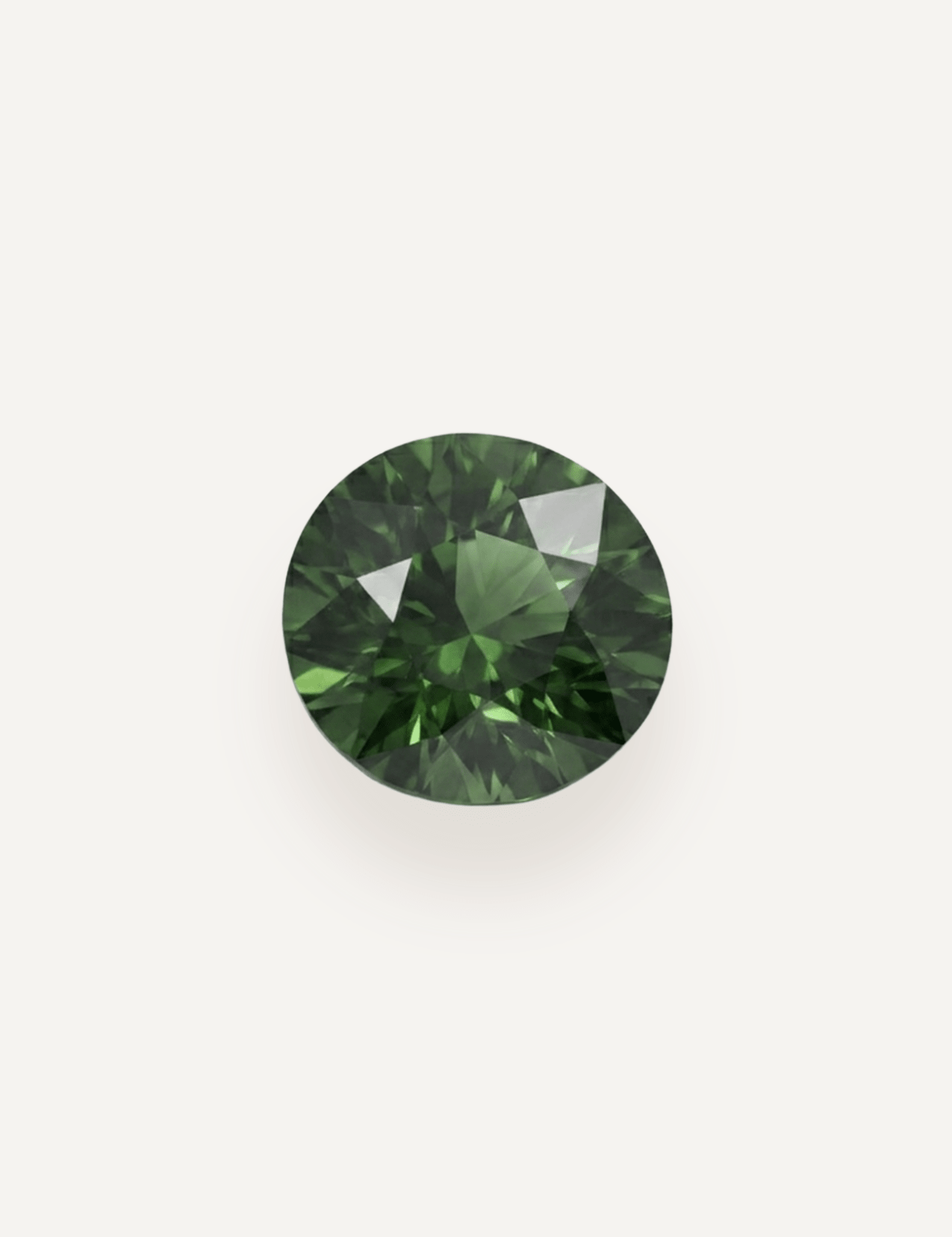 1.17ct Queensland Green Parti Round Cut Sapphire - Molten Store