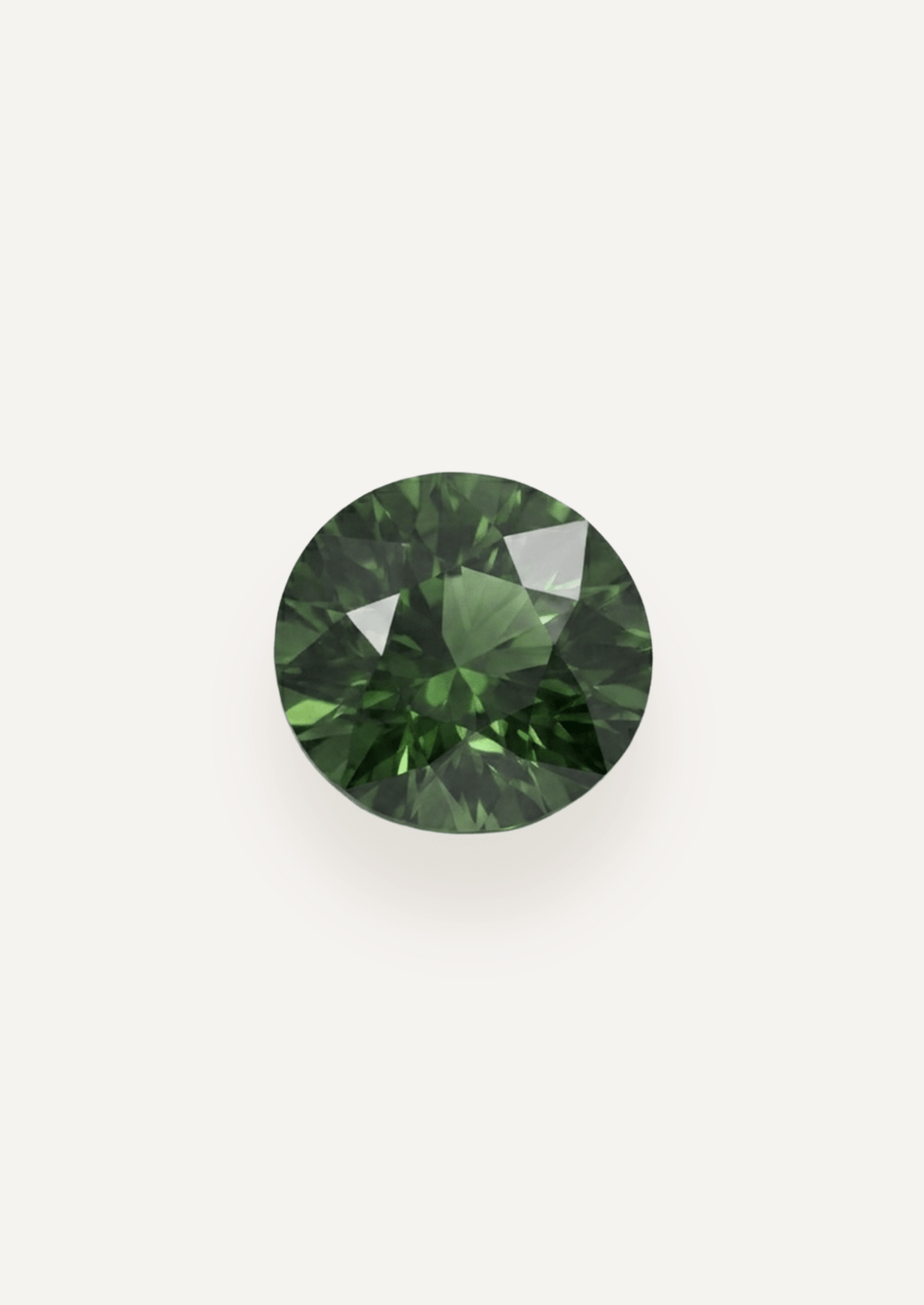 1.17ct Queensland Green Parti Round Cut Sapphire - Molten Store