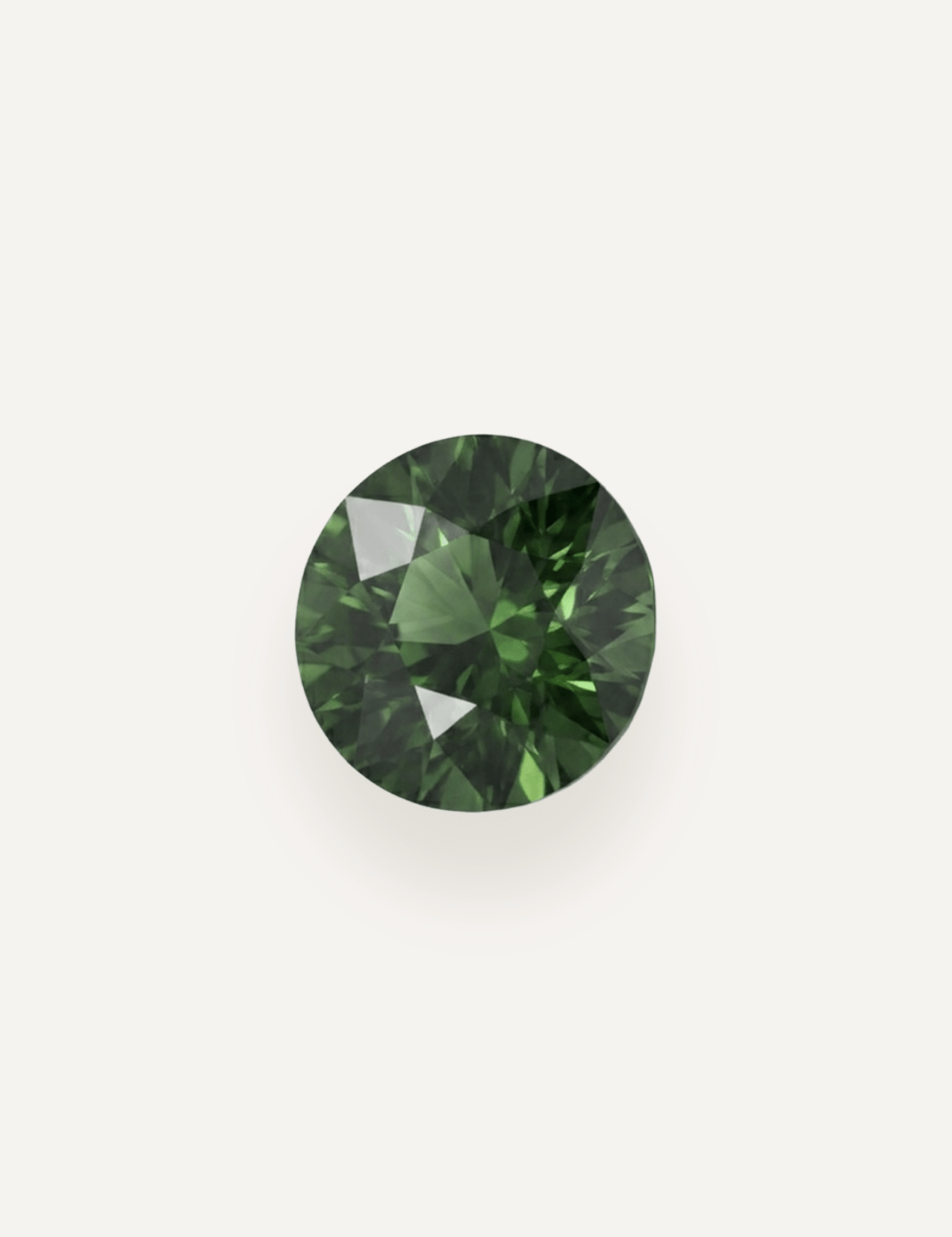 1.17ct Queensland Green Parti Round Cut Sapphire - Molten Store