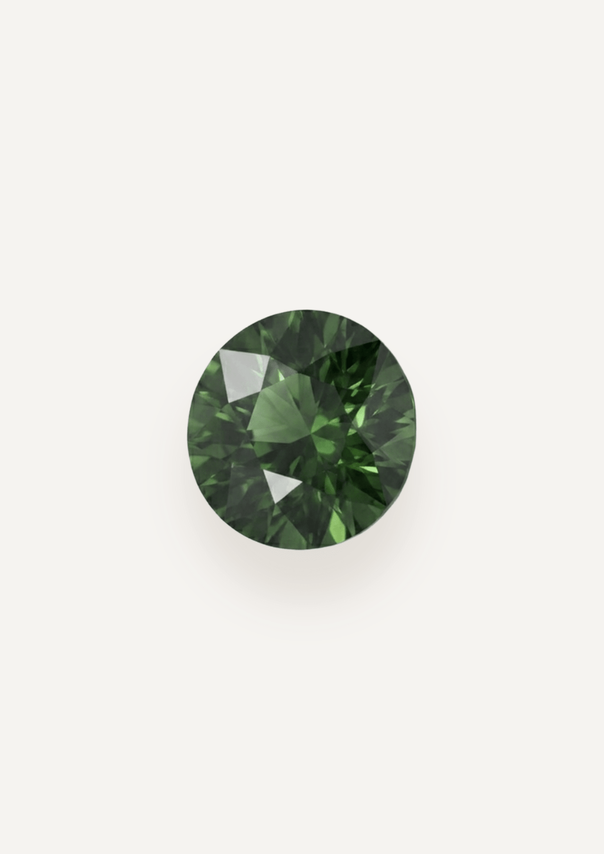 1.17ct Queensland Green Parti Round Cut Sapphire - Molten Store