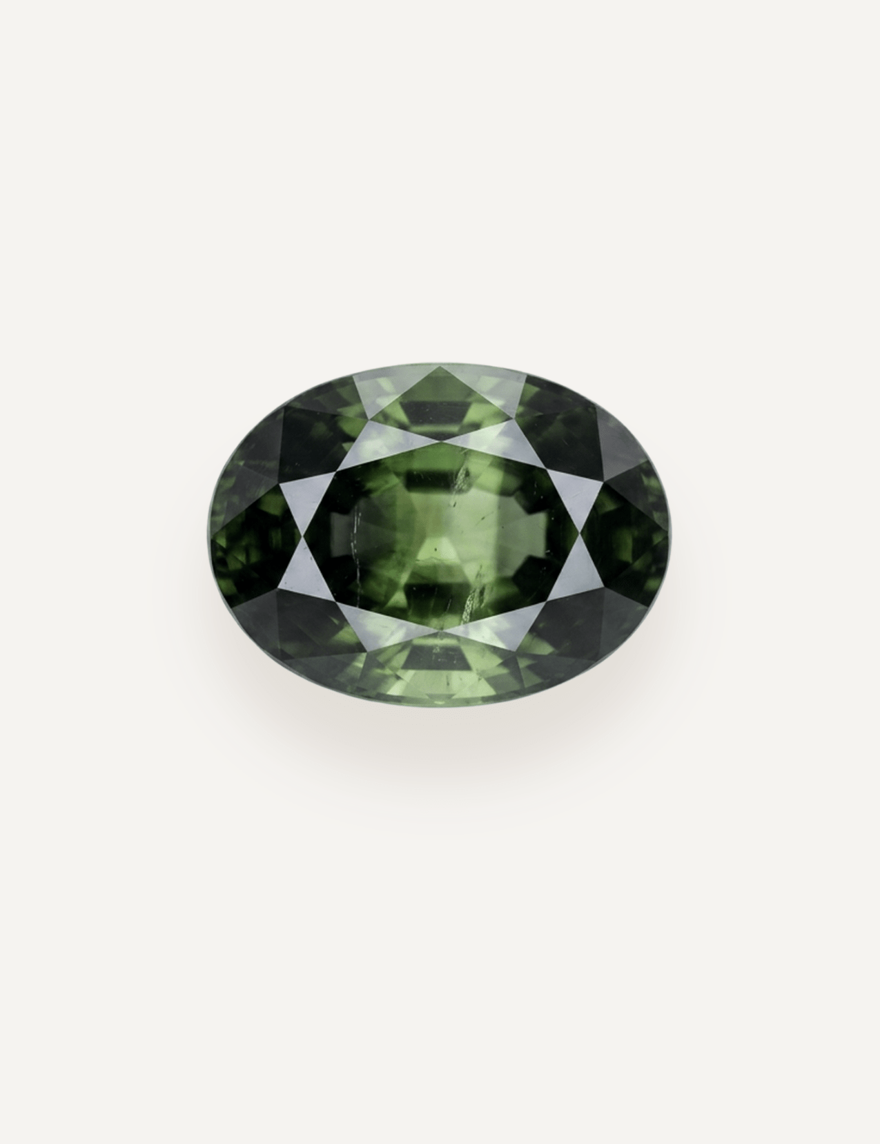 1.18ct Queensland Green Parti Oval Cut Sapphire - Molten Store