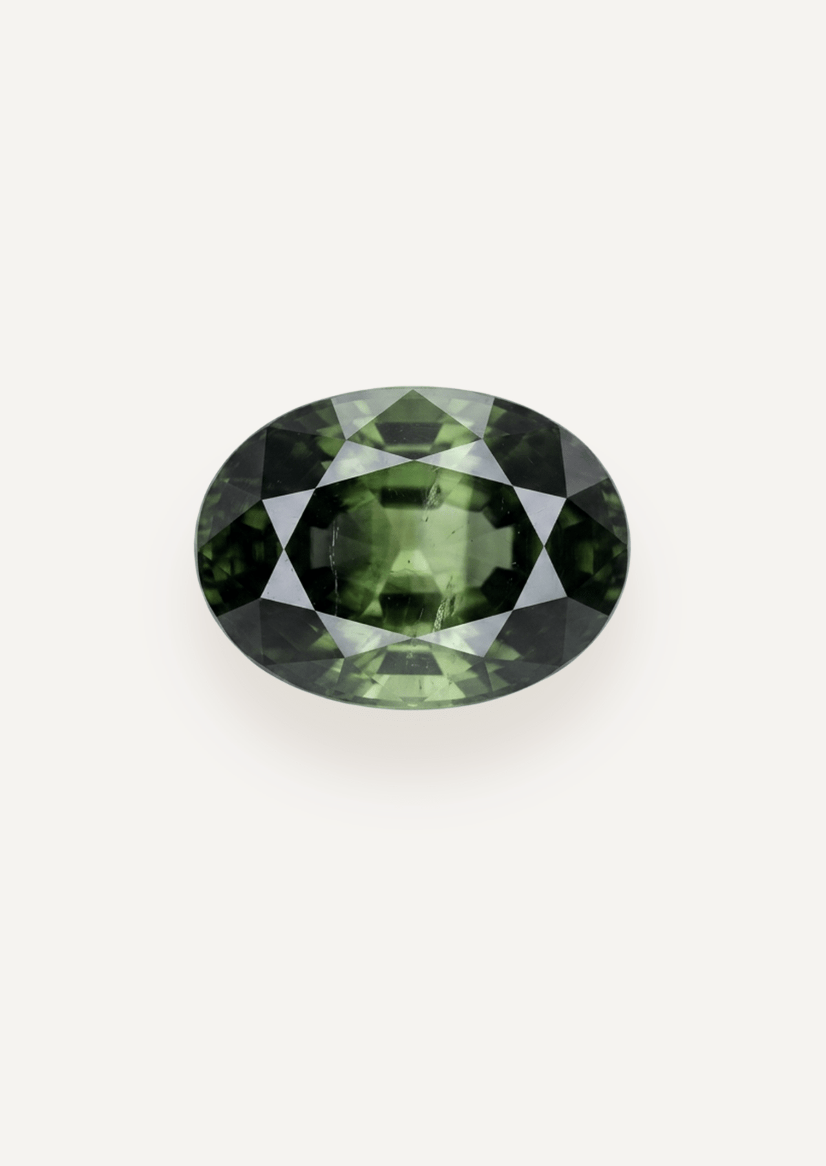 1.18ct Queensland Green Parti Oval Cut Sapphire - Molten Store