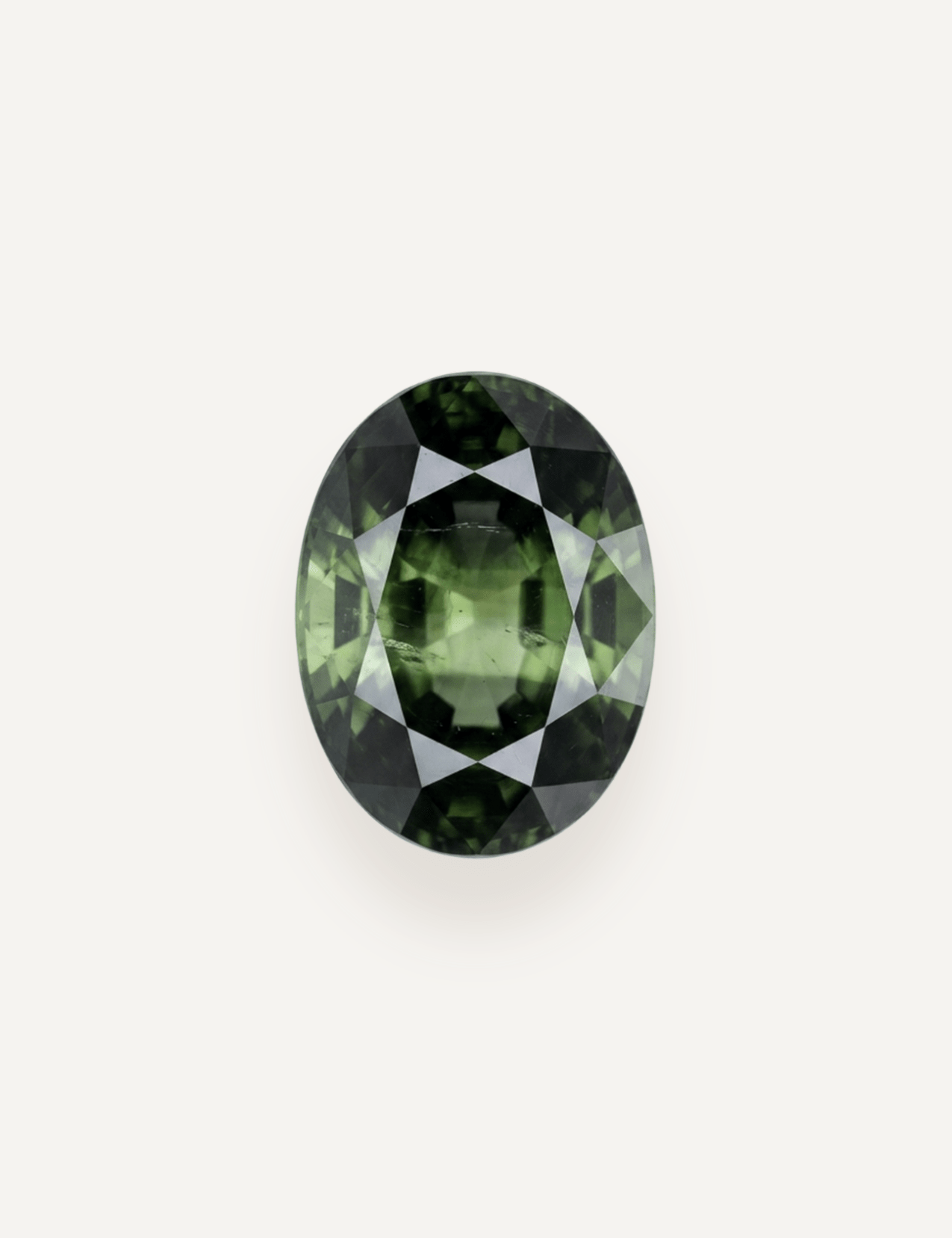 1.18ct Queensland Green Parti Oval Cut Sapphire - Molten Store
