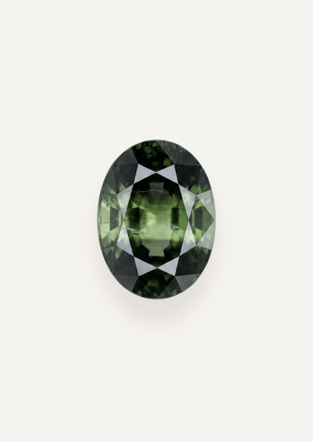 1.18ct Queensland Green Parti Oval Cut Sapphire - Molten Store
