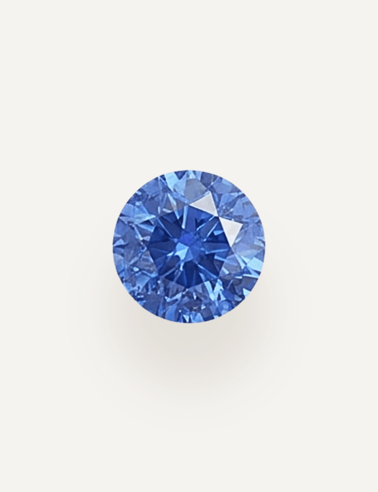 1.19ct Ceylon Blue Round Brilliant Cut Sapphire - Molten Store