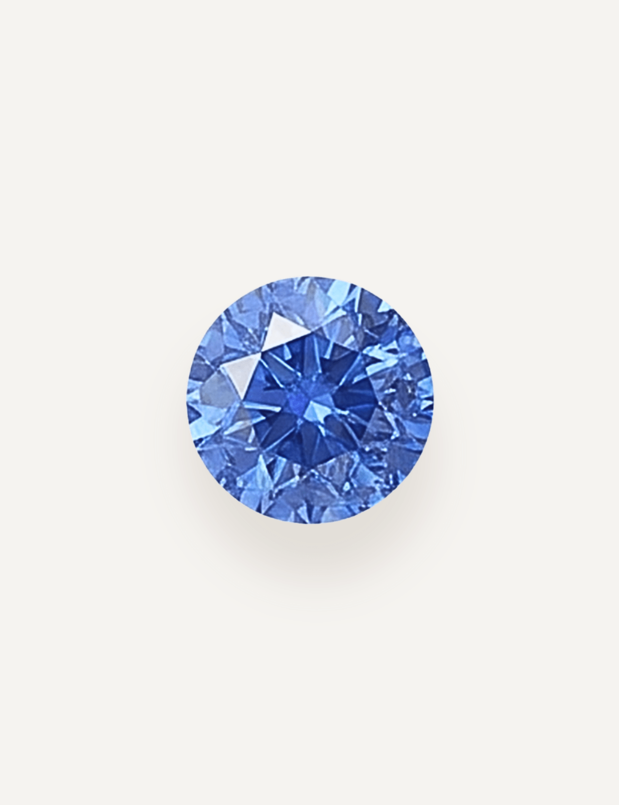 1.19ct Ceylon Blue Round Brilliant Cut Sapphire - Molten Store