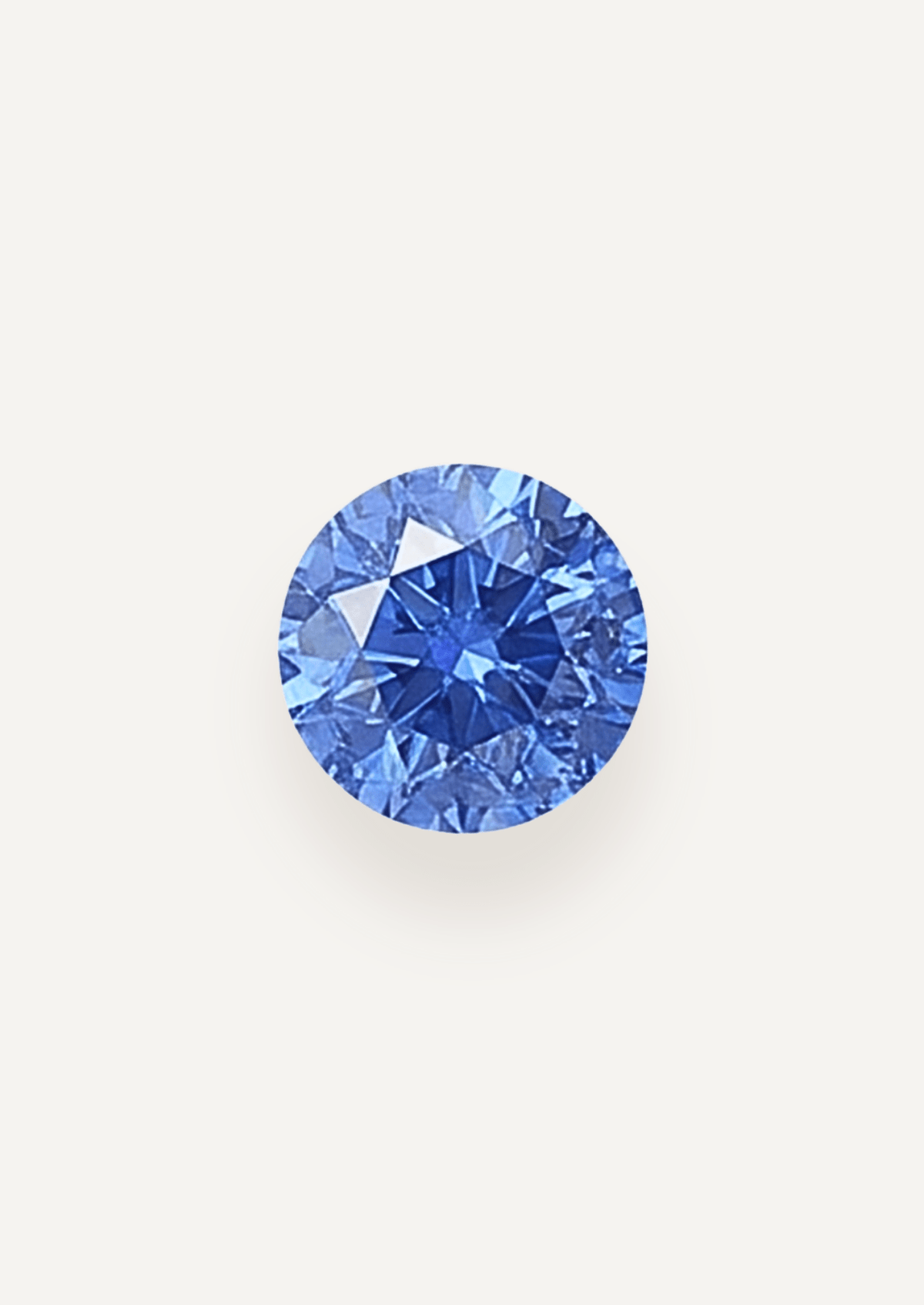 1.19ct Ceylon Blue Round Brilliant Cut Sapphire - Molten Store