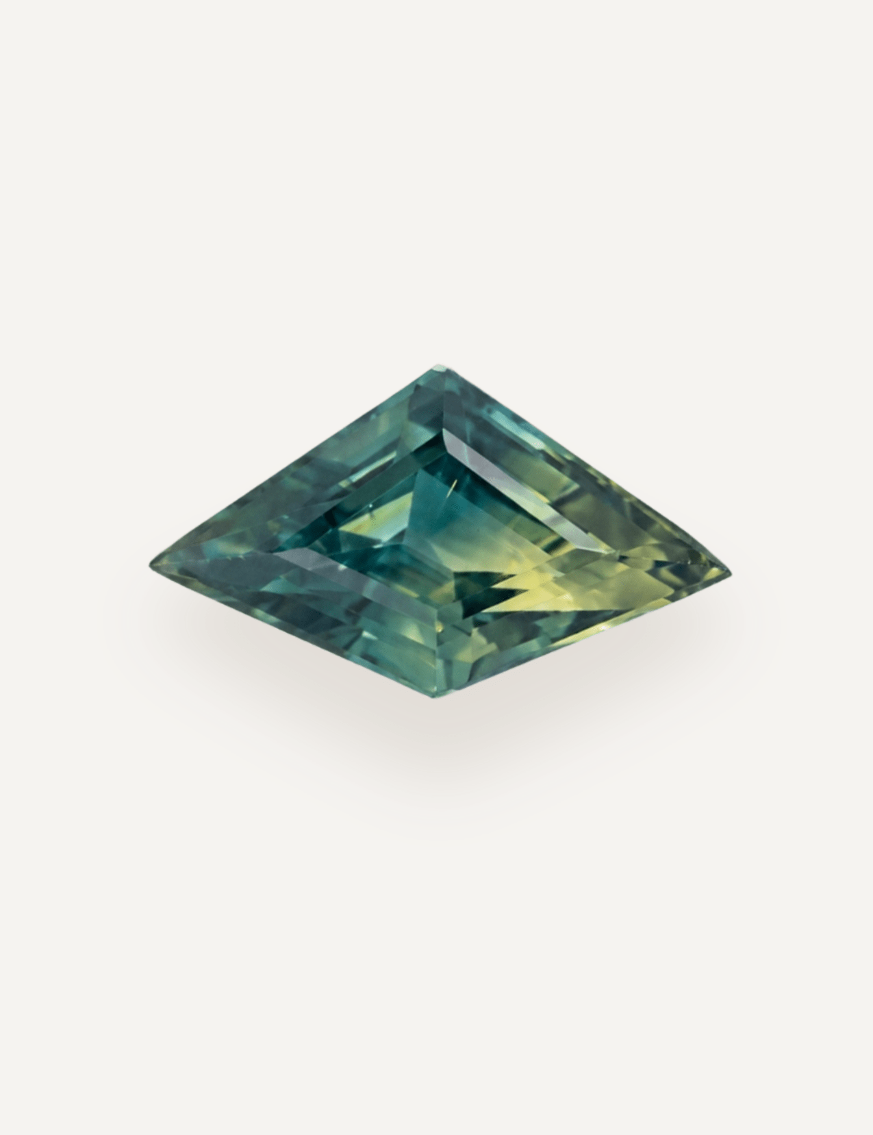 1.20ct Queensland Green Parti Kite Cut Sapphire - Molten Store