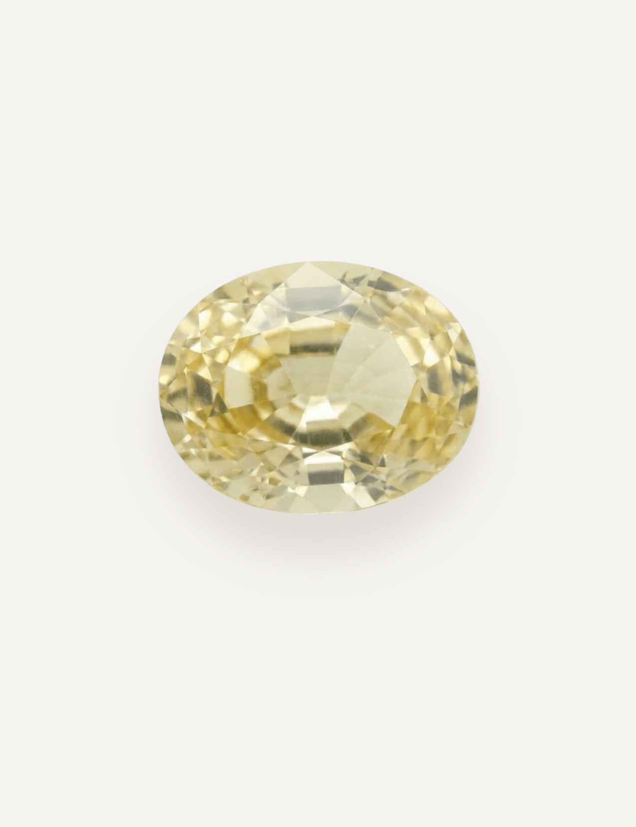 1.20ct Yellow Oval Cut Sapphire - Molten Store
