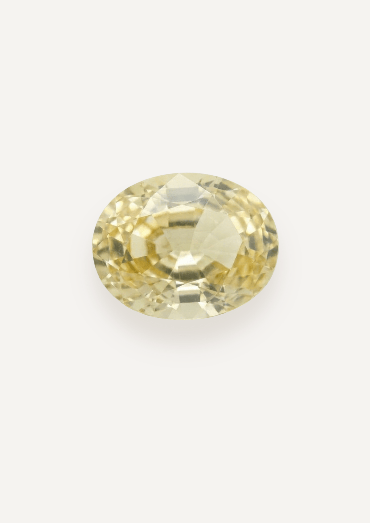 1.20ct Yellow Oval Cut Sapphire - Molten Store