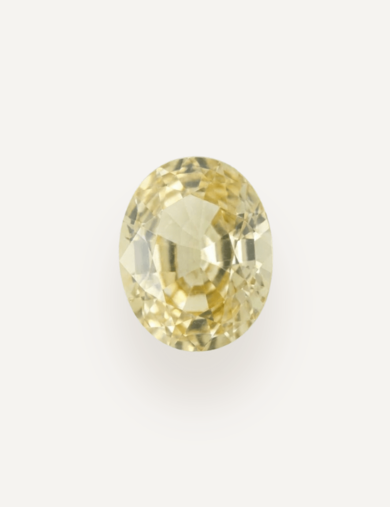 1.20ct Yellow Oval Cut Sapphire - Molten Store