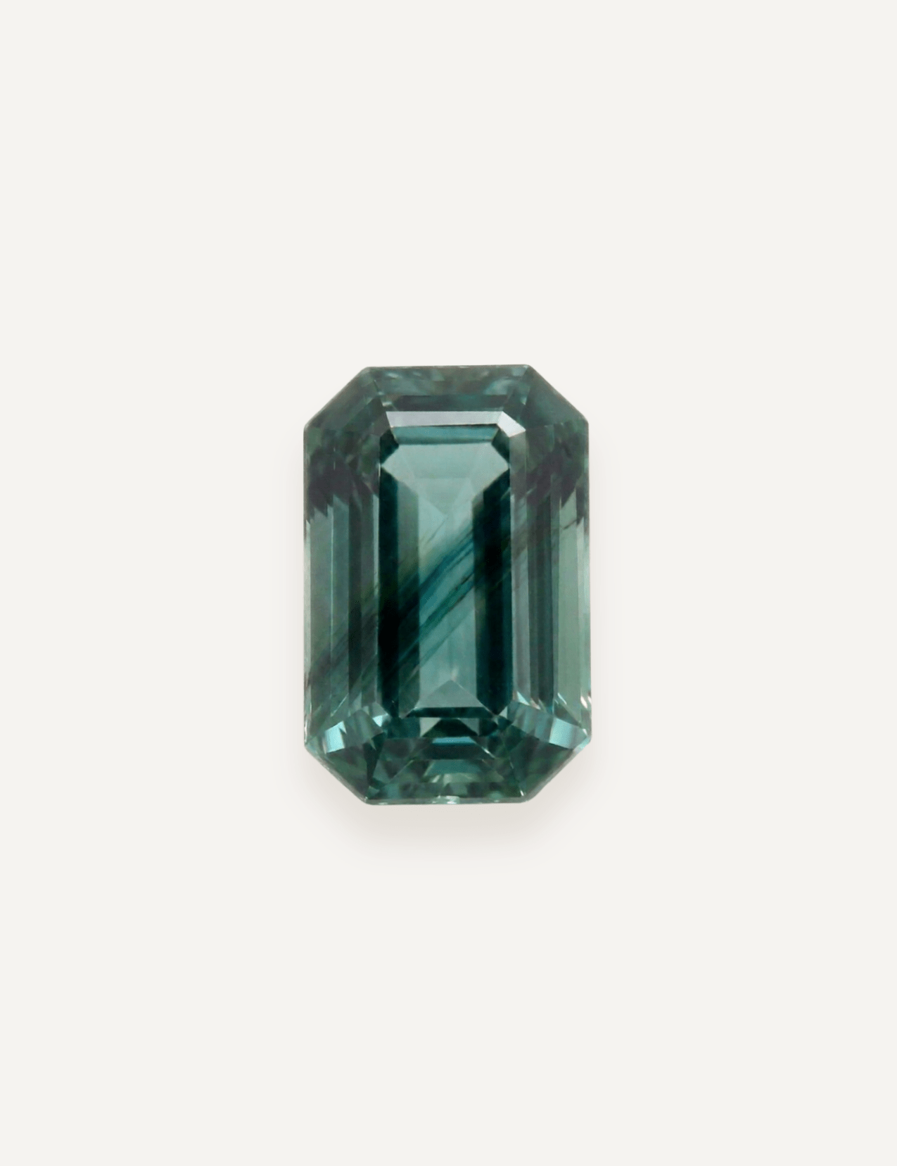 1.21ct Queensland Green Blue Parti Emerald Cut Sapphire - Molten Store