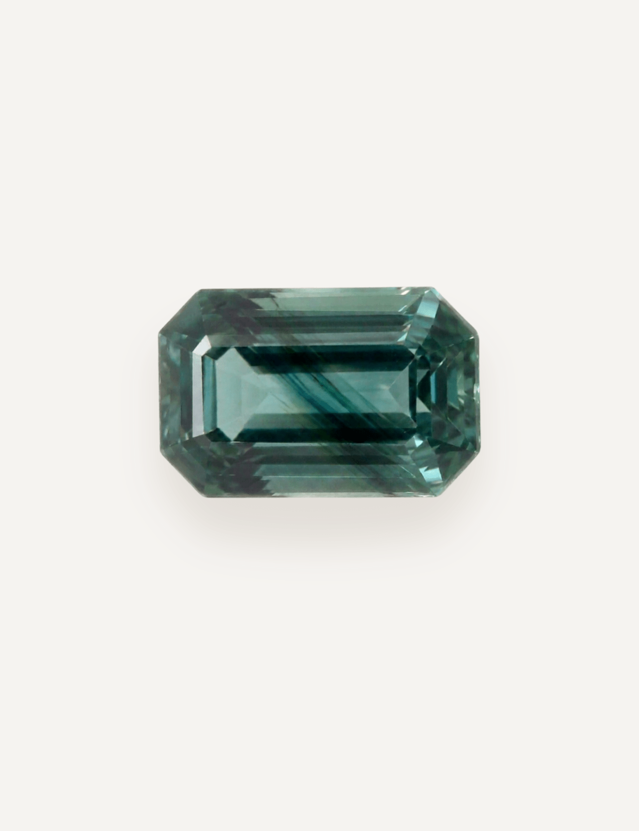1.21ct Queensland Green Blue Parti Emerald Cut Sapphire - Molten Store