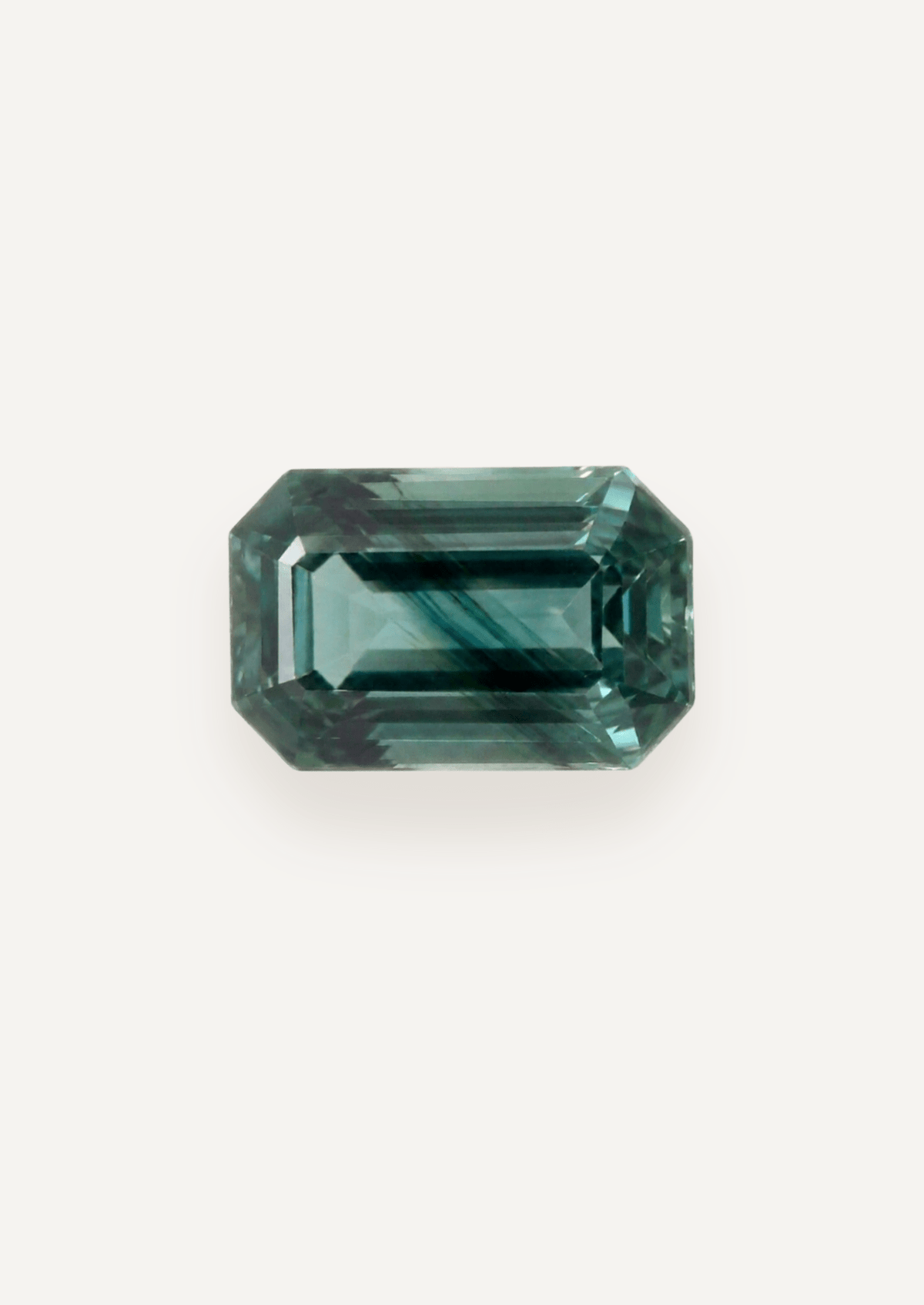 1.21ct Queensland Green Blue Parti Emerald Cut Sapphire - Molten Store