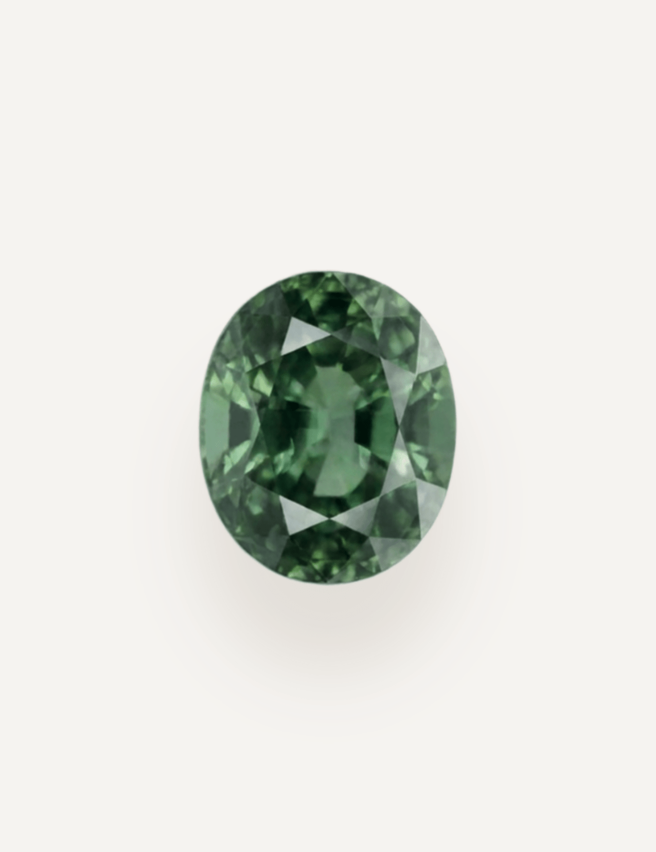 1.21ct Queensland Green Parti Oval Cut Sapphire - Molten Store