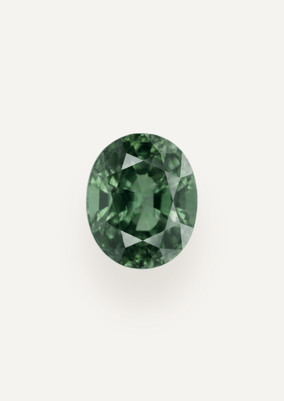 1.21ct Queensland Green Parti Oval Cut Sapphire - Molten Store