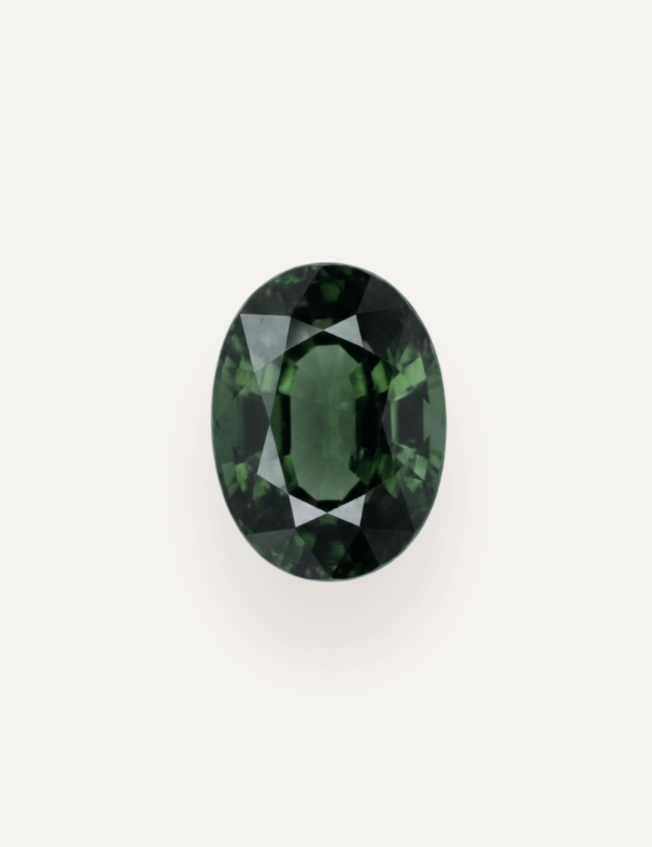 1.21ct Queensland Green Parti Oval Cut Sapphire - Molten Store