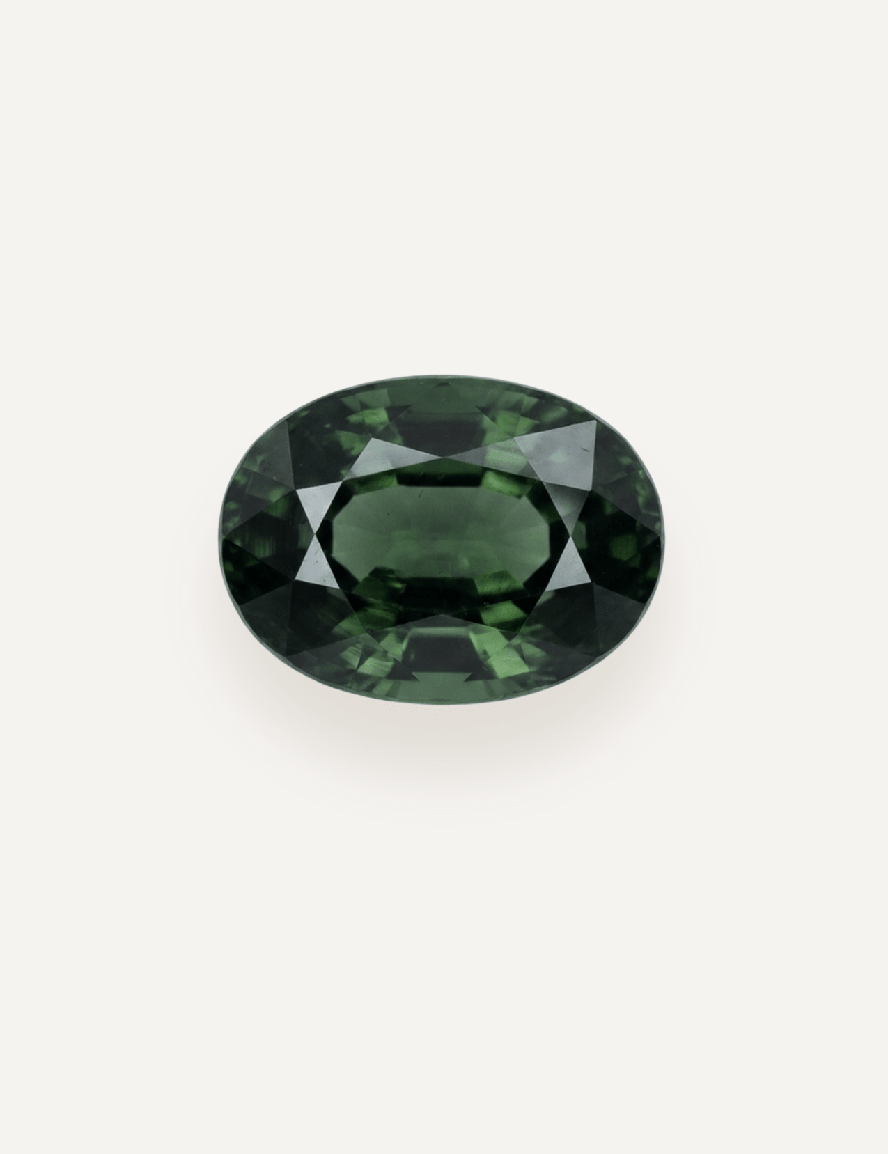 1.21ct Queensland Green Parti Oval Cut Sapphire - Molten Store