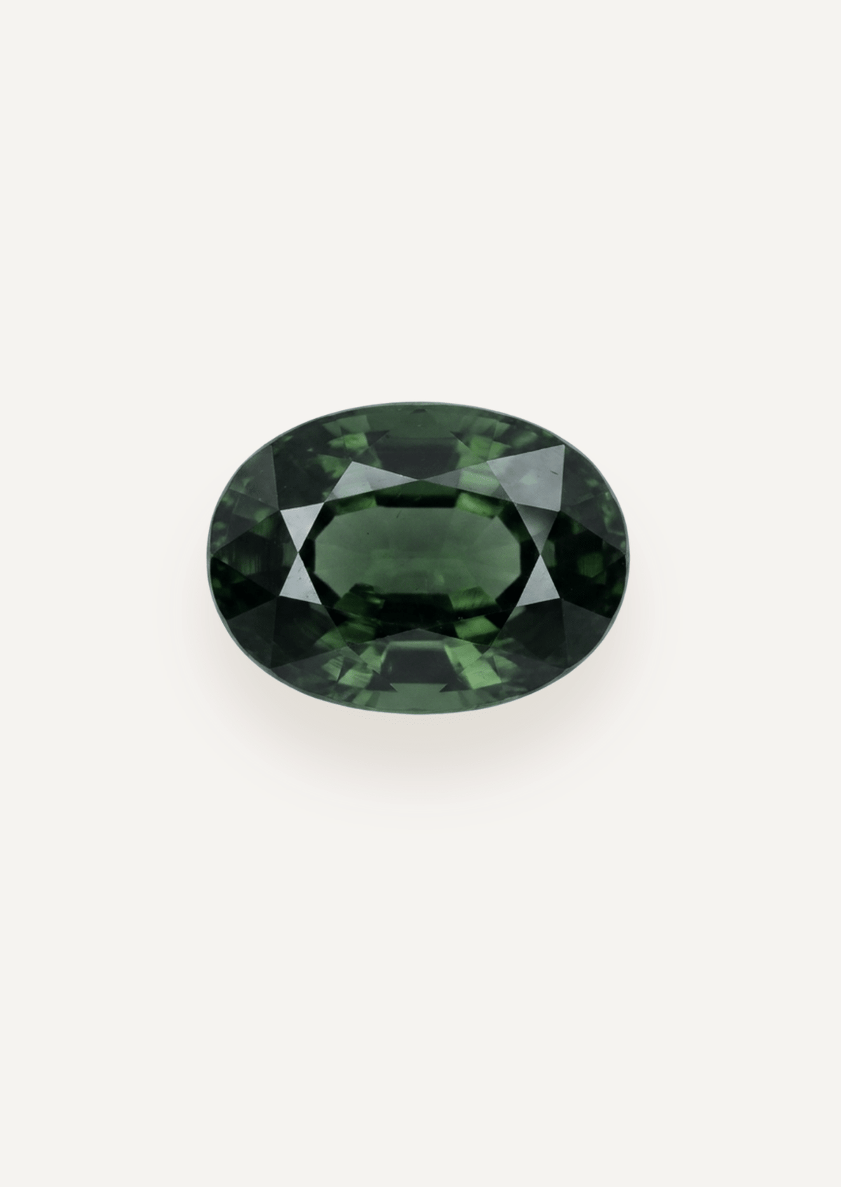 1.21ct Queensland Green Parti Oval Cut Sapphire - Molten Store