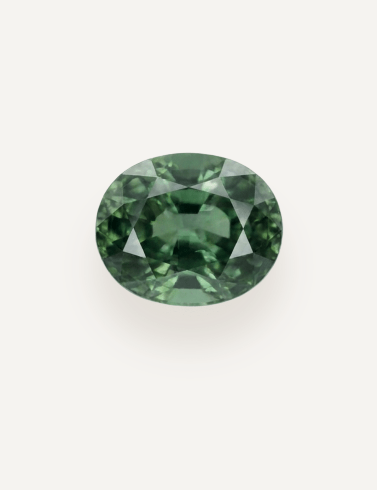 1.21ct Queensland Green Parti Oval Cut Sapphire - Molten Store