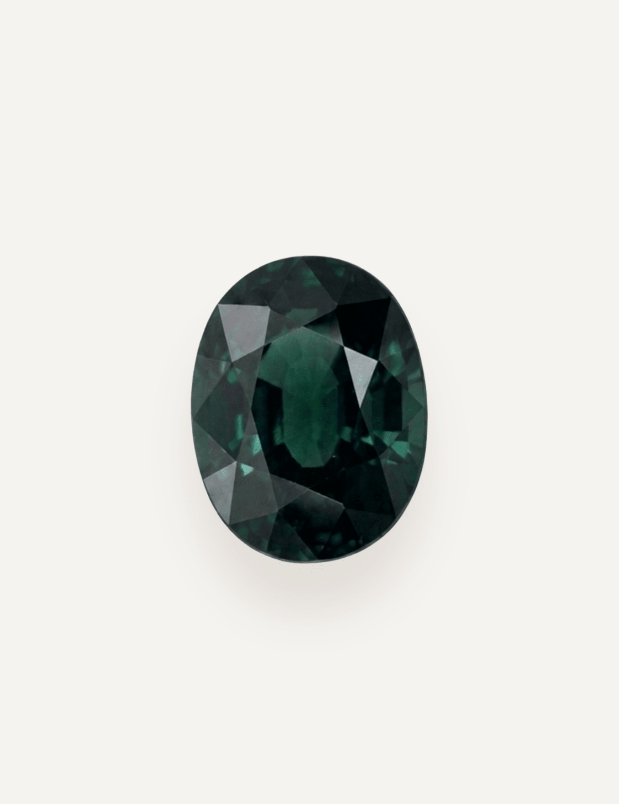 1.23ct Queensland Green Parti Oval Cut Sapphire - Molten Store