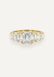 The Banks Ring with Emerald Cut Diamond