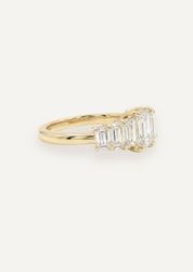 The Banks Ring with Emerald Cut Diamond